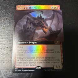 MTG Magic the Gathering NM Terror of the Peaks Extended Art Foil Core 2021 - Image 1