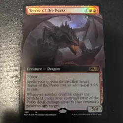 MTG Magic the Gathering NM Terror of the Peaks Extended Art Foil Core 2021 - Image 2