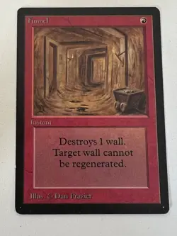 Magic the Gathering MTG Beta Tunnel LP+ (Beta Bob) - Image 1
