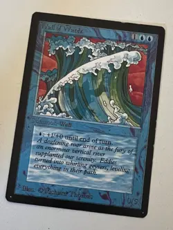 Magic the Gathering MTG Beta Wall of Water LP (Beta Bob) - Image 1