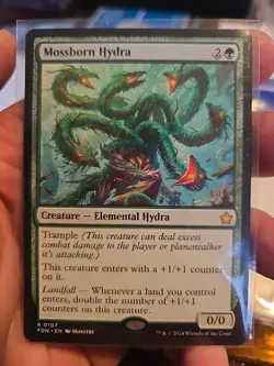 Mossborn Hydra [FDN] Foundations mtg NM magic the gathering #107 - Image 1