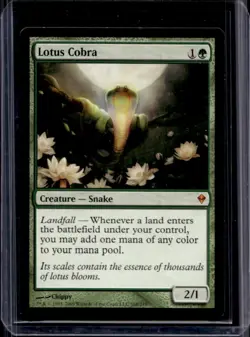2009 Magic MTG Zendikar Lotus Cobra #168 - Image 1
