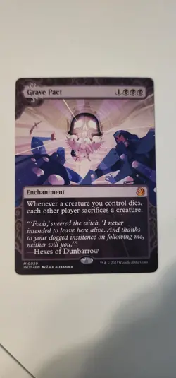 Grave Pact Wilds of Eldraine Enchanting Tales LP Mtg Double Sleeved+Tracking - Image 3