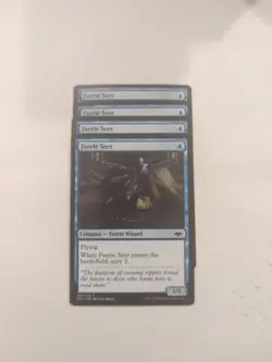 (4) Faerie Seer *PLAYSET* Modern Horizons Regular NM MTG - Image 1