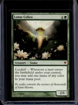 2009 Magic MTG Zendikar Lotus Cobra #168 - Image 1