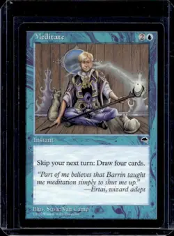 Magic the Gathering - Meditate - Instant - Tempest - MTG - 1997 - Image 1