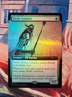 Nettle Sentinel Foil Extended Secret Lair Drop Magic Gathering MTG SLD - Image 1