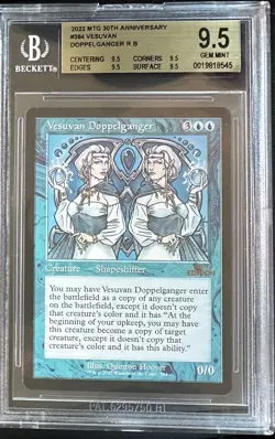 MTG Vesuvan Doppelganger 30th retro rare BGS gem mint quad 9.5 - Image 1