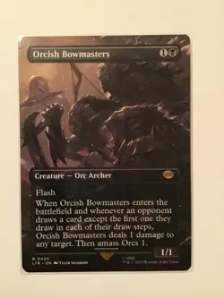 NM Orcish Bowmasters Rare Creature #433 [Borderless, Universes Beyond, Regular] - Image 1
