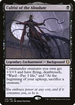 1x Cultist of the Absolute - NM *FOIL* NO CURL, MADE IN BELGIUM! - BLD - Image 1