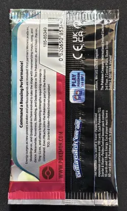 22.5g HEAVY Pokemon Scarlet & Violet Paldea Evolved Booster Pack SEALED Meow - Image 4