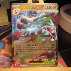 Mega Charizard X ex 013/094 Phantasmal Flames Double Rare Holo Pokemon TCG MINT - Image 1