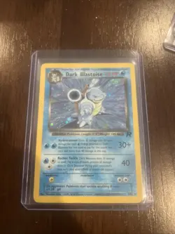 Pokemon Dark Blastoise Holo Rare TCG Card 3/82 ( Damaged) - Image 1
