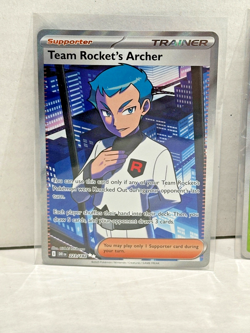 Pokemon TCG-Team Rockets Archer 223/182 Full Art Ultra Rare Destined Rivals NM/M - Image 1