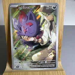 N’s Zorua 189 SV Promo Holo NM Pokemon TCG Scarlet & Violet Black Star Promo - Image 1