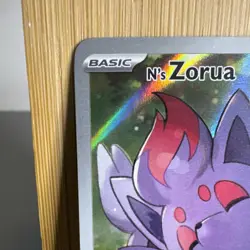 N’s Zorua 189 SV Promo Holo NM Pokemon TCG Scarlet & Violet Black Star Promo - Image 2