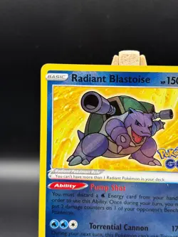 Pokemon TCG Radiant Blastoise Pokemon GO 018/078 Holo Radiant Rare 018/078 - Image 3