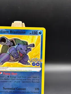 Pokemon TCG Radiant Blastoise Pokemon GO 018/078 Holo Radiant Rare 018/078 - Image 4
