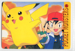 Pokemon Pocket Monsters Vending Prism Sticker 1998 Onix Mew Squirtle Pikachu #21 - Image 2