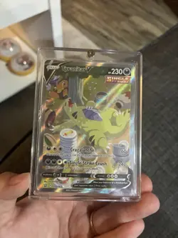 Pokemon Tyranitar V Single Strike Full Art Holo Ultra Rare 155/163 230 HP - Image 1