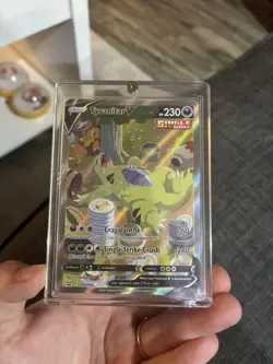 Pokemon Tyranitar V Single Strike Full Art Holo Ultra Rare 155/163 230 HP - Image 3