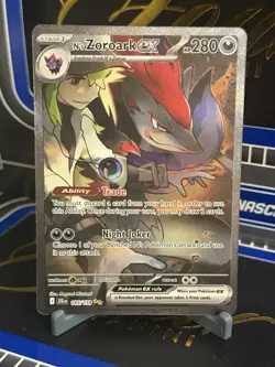 Pokemon TCG N's Zoroark Journey Together Full Art Card 185/159 Pack Fresh - Image 1
