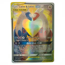 Pokemon TCG Latias & Latios GX Alt Art Full Art 2019 170/181 Team Up English - Image 1