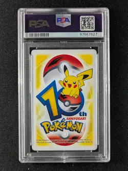 2006 Pokemon 10th Anniversary KYOGRE Yellow King of Clubs Playing Card PSA 10 - Image 2