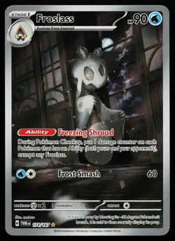 Froslass 174/167 Holo Illustration Rare Twilight Masquerade Pokemon Card - Image 1