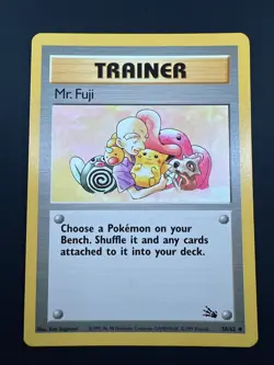 Mr. Fuji 58/62 1st Edition Regular Non Holo WoTC Pokemon Fossil Set NP English - Image 1