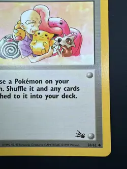 Mr. Fuji 58/62 1st Edition Regular Non Holo WoTC Pokemon Fossil Set NP English - Image 4