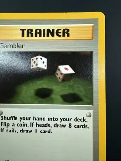 Pokemon TCG - Gambler - 60/62 - Common - 1st Edition - Fossil - NP - Image 3