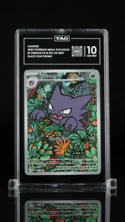 2025 POKEMON MEGA GENGAR EX MEGA BATTLE DECK PROMO #027 HAUNTER TAG 10 - Image 1