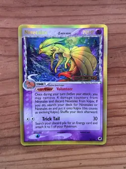 Pokemon Ninetales Delta Species Holo Card 8/101 Dragon Frontiers Stamped NM/LP - Image 1