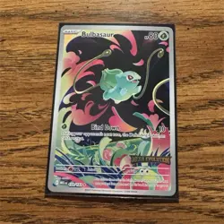 Bulbasaur Mega Evolution Illustration Rare Foil Stamped 133/132 Pokemon TCG Card - Image 1