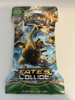 Lot of 2 - Pokemon 2016 XY Fates Collide Sleeved Sealed Booster Packs - Read - Image 1