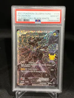 2021 Pokemon Celebrations Zekrom 114/114 Classic Collection: Holo PSA 10 - Image 1