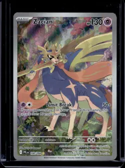 2025 Pokemon Phantasmal Flames Zacian Illustration Rare #100/094 - Image 1