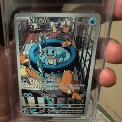 Pokemon Squirtle TCG Illustration Card 148/142 Stellar Crown CGC 10 English - Image 4
