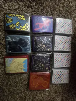 pokemon deck sleeves lot 151 Paldean Fates Crown Zenith Silver Tempest Fusion - Image 1