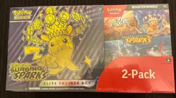 Pokemon Surging Sparks ETB & Booster Costco Bundle Sealed - Image 1