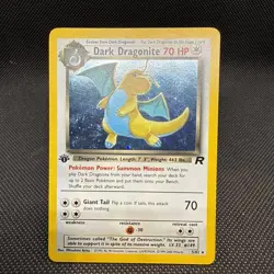 Pokemon Dark Dragonite 1st Edition 5/82 Holo Team Rocket Set - NM/LP w/ Swirl 💫 - Image 1