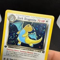 Pokemon Dark Dragonite 1st Edition 5/82 Holo Team Rocket Set - NM/LP w/ Swirl 💫 - Image 2