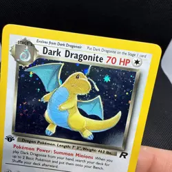 Pokemon Dark Dragonite 1st Edition 5/82 Holo Team Rocket Set - NM/LP w/ Swirl 💫 - Image 3
