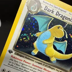 Pokemon Dark Dragonite 1st Edition 5/82 Holo Team Rocket Set - NM/LP w/ Swirl 💫 - Image 4