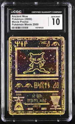 💥Ancient Mew Pokemon Movie 2000 Movie Promo Pokemon CGC 10 Gem Mint - Image 1