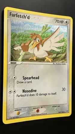 Farfetch'd (Secret Rare/Box Topper) 107/106 NM EX: Emerald Holo Pokemon TCG - Image 2