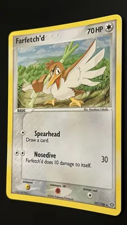 Farfetch'd (Secret Rare/Box Topper) 107/106 NM EX: Emerald Holo Pokemon TCG - Image 3
