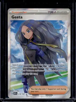 2023 Pokemon SV Obsidian Flames - OBF EN Geeta #218/197 - Image 1