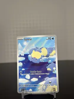 Pokemon TCG Spheal 199/191 Sv08: Surging Sparks Holo Illustration Rare LP - Image 1